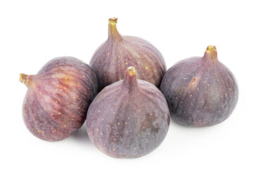 Fresh fig isolated on white background. File contains clipping path.