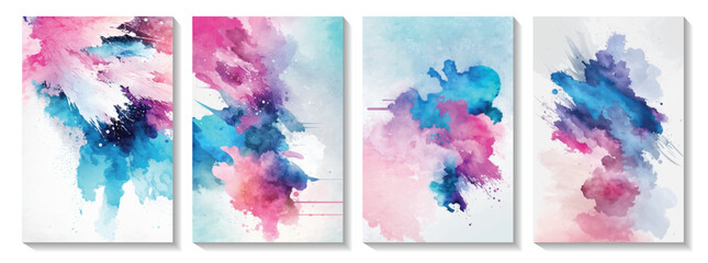 Abstract multicolored watercolor background design