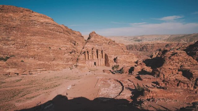 Petra Timelapse. City Petra, Jordan