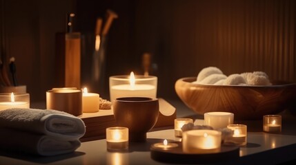 Spa and realxing background made with generative ai