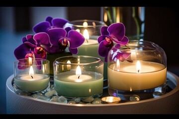 Spa and realxing background made with generative ai