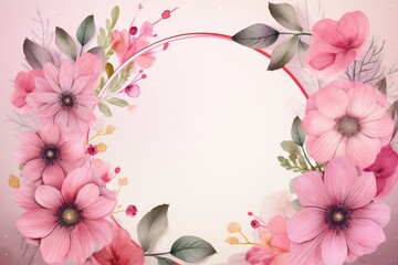 Fototapeta premium Floral and flower background, made with generative ai