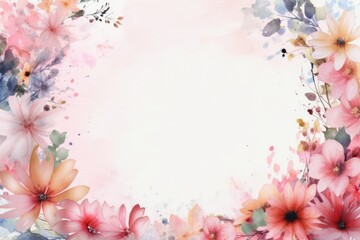 Obraz na płótnie Canvas Floral and flower background, made with generative ai