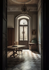 Interior design in a beautiful and stylish apartment, perfect for a cozy lifestyle