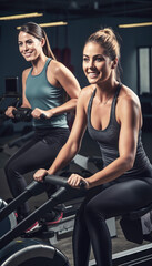 Fototapeta premium Beautiful and fit girl doing her daily training and fitness routine