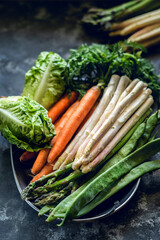 fresh vegetables on the table