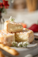 French cheese with orange rind