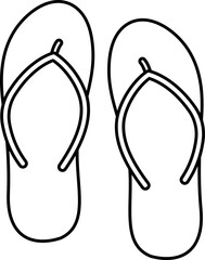 Sandal Slipper Vacation Wear Foot Summer Beach Travel Line