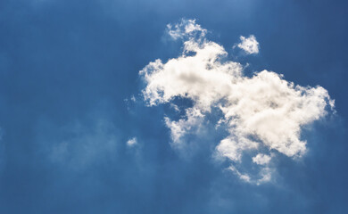 Blue sky white cloud. Beautiful blue sky and beautiful white clouds.	