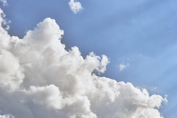 Naklejka na ściany i meble Blue sky white cloud. Beautiful blue sky and beautiful white clouds. 