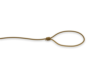 Business people trapped by a rope