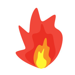 Hot flaming fire illustration