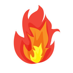 Hot flaming fire illustration