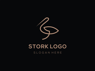 Fototapeta premium Stork Logo Design