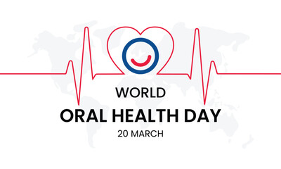 World Oral Health Day, World Oral Health Day is celebrated on March 20, World Oral Heath Day Vector Design, World Oral Health Day logo, campaign