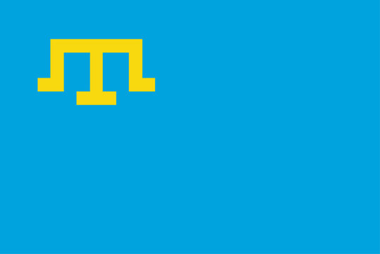 Flag Crimean Tatar people. Vector illustration