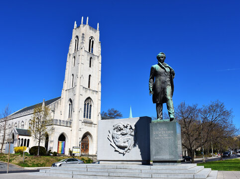 Taras Shevchenko Memorial in Washington, D.C., USA, March 26, 2023