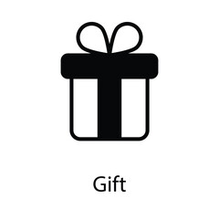 Gift icon. Suitable for Web Page, Mobile App, UI, UX and GUI design.