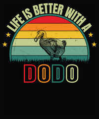 dodo vintage t shirt design © shaikhmdshaon00