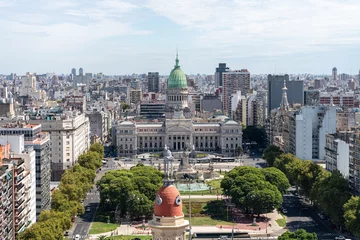 Gordijnen Buenos Aires Skyline: A Panoramic View of a Vibrant City © skostep