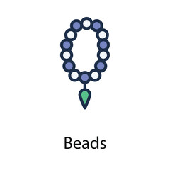 Beads icon. Suitable for Web Page, Mobile App, UI, UX and GUI design.