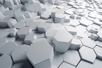  a large group of white cubes are shown in this image.  generative ai