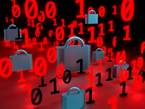 Cybersecurity concept, digital security