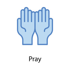Pray icon. Suitable for Web Page, Mobile App, UI, UX and GUI design.