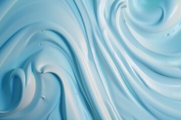  a close up view of a blue and white swirled background.  generative ai