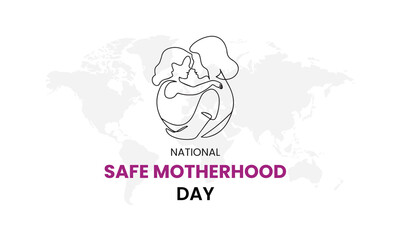 national safe motherhood day, National Safe Motherhood Day, Vector illustration design
