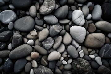 Fototapeta na wymiar a bunch of rocks that are laying on top of each other. generative ai