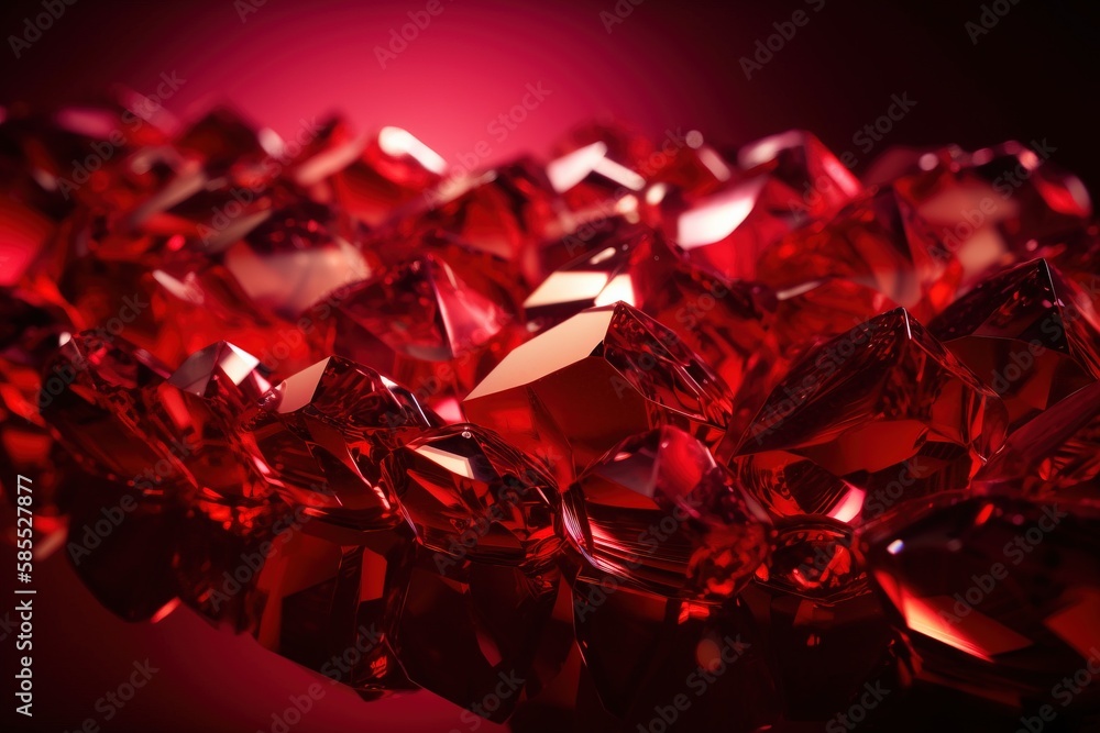 Poster a bunch of red diamonds on a black background with a red light in the middle of the image and a red 