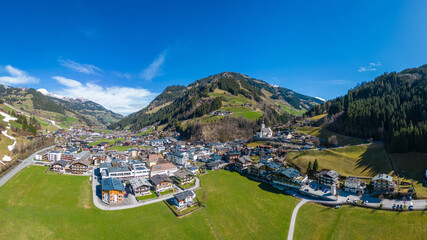 Grossarl und Unterberg im Grossarltal im Bundesland Salzburg, Österreich