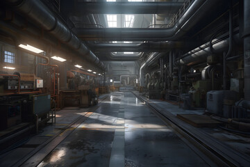 Interior factory technology. Generative AI