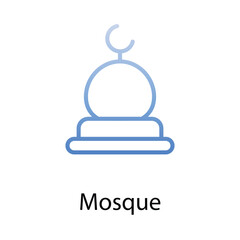 Mosque icon. Suitable for Web Page, Mobile App, UI, UX and GUI design.