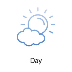 Day icon. Suitable for Web Page, Mobile App, UI, UX and GUI design.