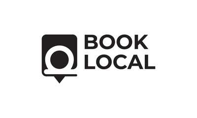 local book logo design icon vector illustration