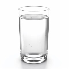 water glass isolated on white