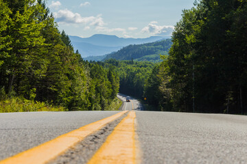 Gaspesie National Park road (Quebec)