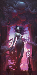 Fototapeta premium Ethereal Elegance, AI
