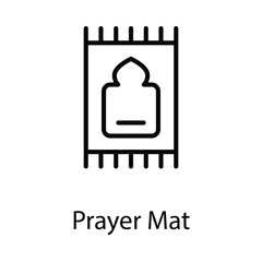 Prayer Mat icon. Suitable for Web Page, Mobile App, UI, UX and GUI design.