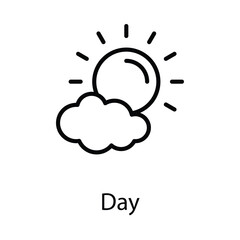 Day icon. Suitable for Web Page, Mobile App, UI, UX and GUI design.