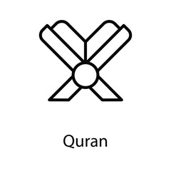 Quran icon. Suitable for Web Page, Mobile App, UI, UX and GUI design.