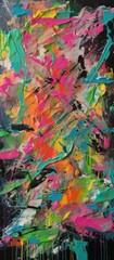 Fototapeta premium abstract background with splashes, acrylic painting, generative ai