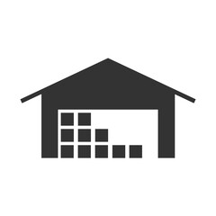 Warehouse icon. Delivery logistics set background vector ilustration.