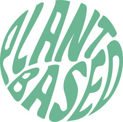 Plant based groove round the inscription is inscribed in a circle