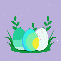 Easter eggs. Card for Easter