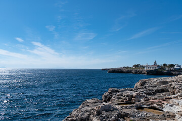 the coast of Ciutadella in Menorca