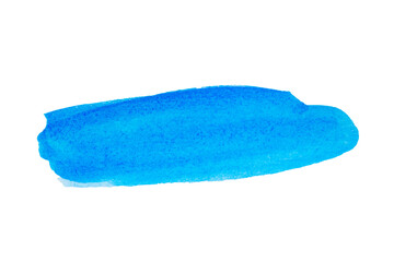 Light blue brush stroke hand draw