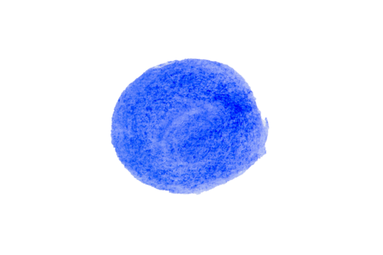 Blue spot, Blue watercolor hand painted circle shape